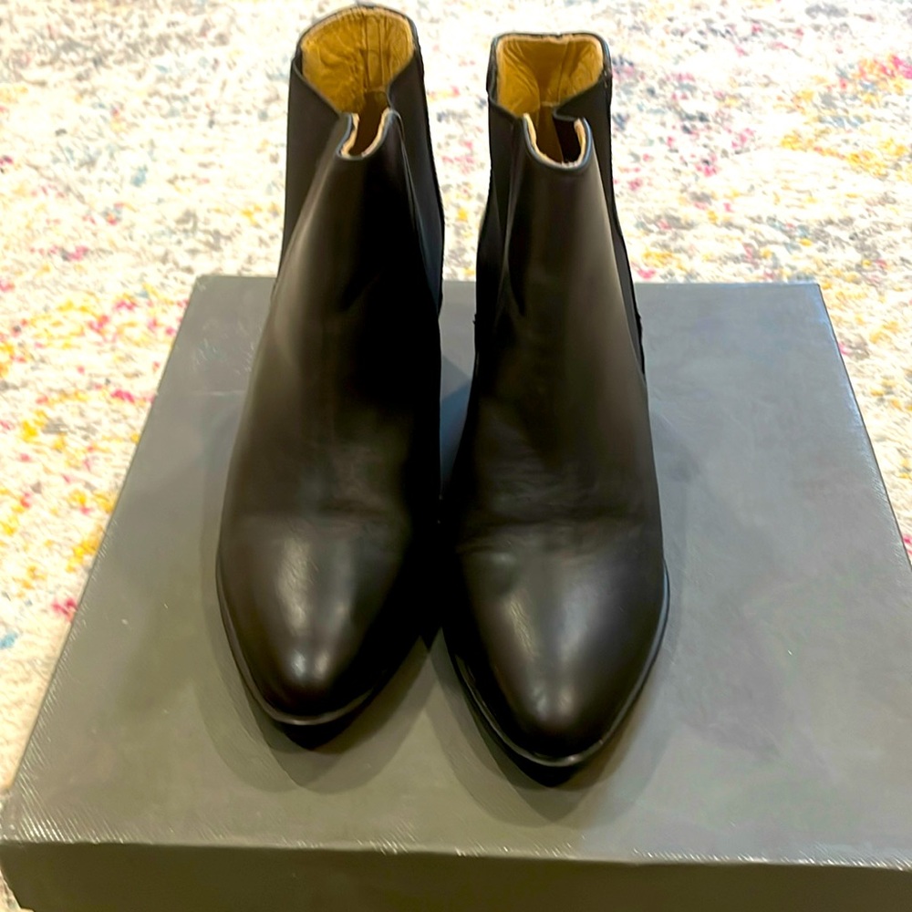 Nisolo black heels boots 7